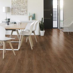Lame PVC sol Creation 55 Rigid Acoustic - Charming Oak Brown - 177 mm x 1219 mm