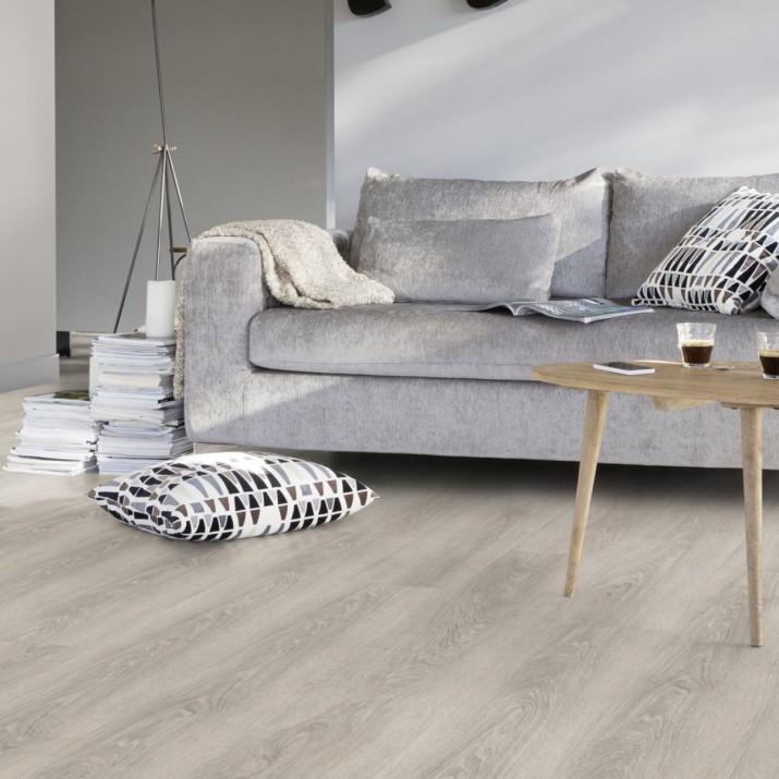 Lame PVC sol Creation 55 Rigid Acoustic - Charming Oak Grey - 177 mm x 1219 mm