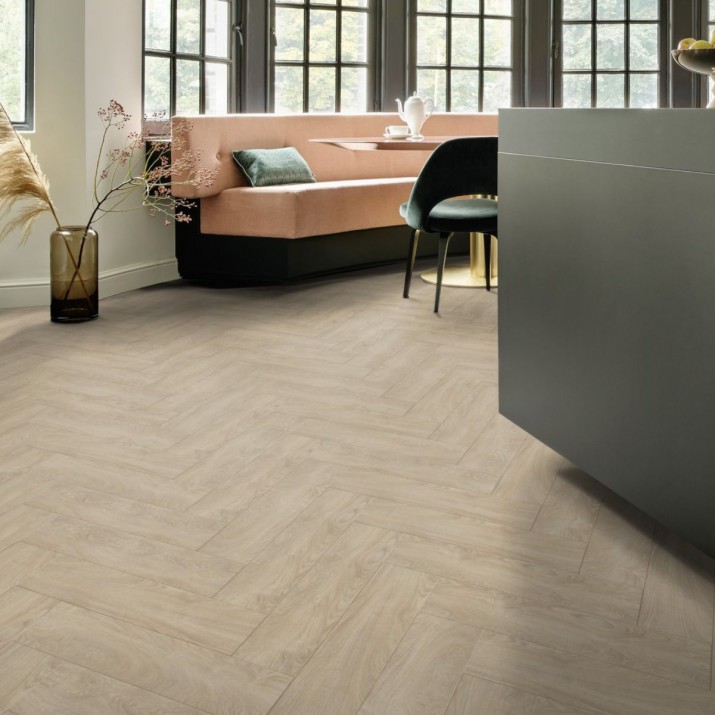 Lames Vinyles - A coller - Moduleo Roots 55 - EIR Herringbone 51229 Laurel oak - 63,2 x 15,8 cm