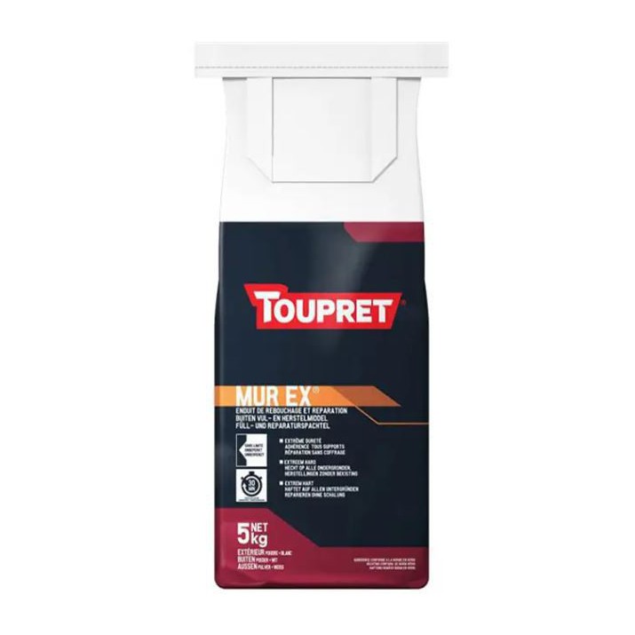 Enduit Toupret rebouchage et réparations extérieurs poudre