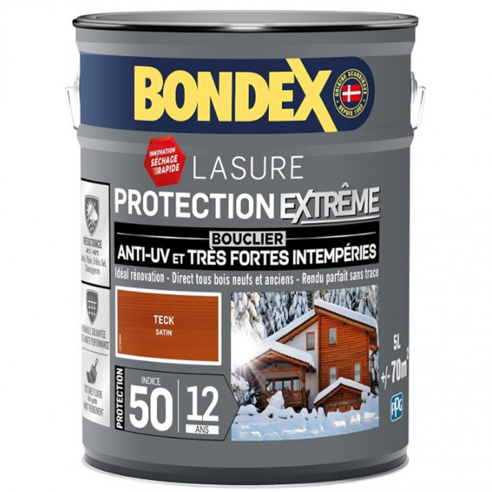 Bondex Lasure Protection Extreme Satin 12 ans