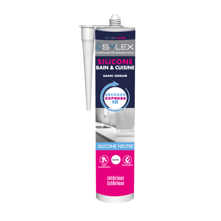 Mastic Cuisine & SDB séchage express SE 720 Sylex - 280ml