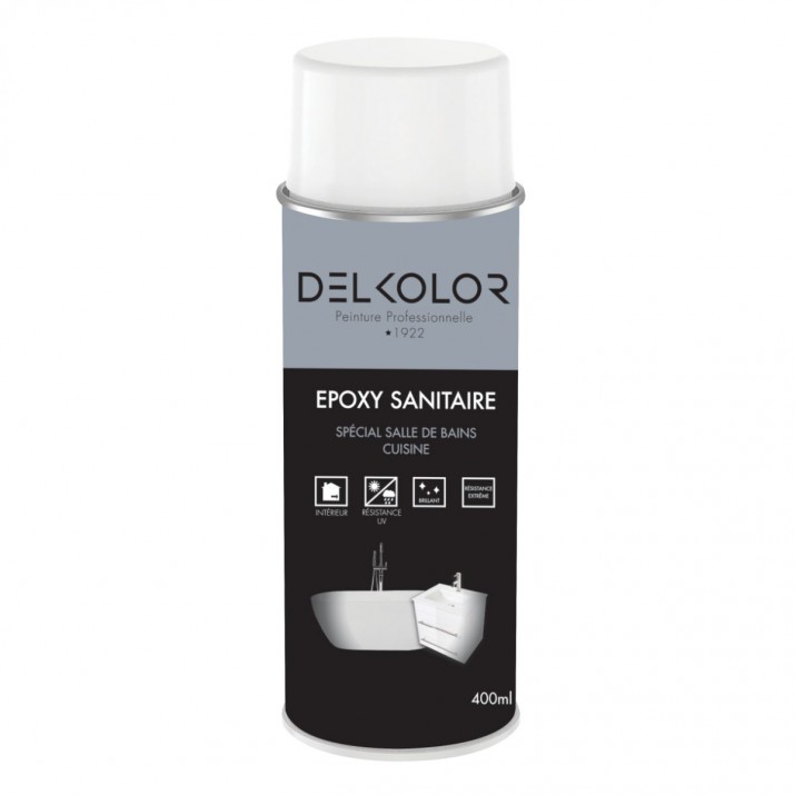 Delkolor Peinture Epoxy Sanitaire Blanc - 400ml
