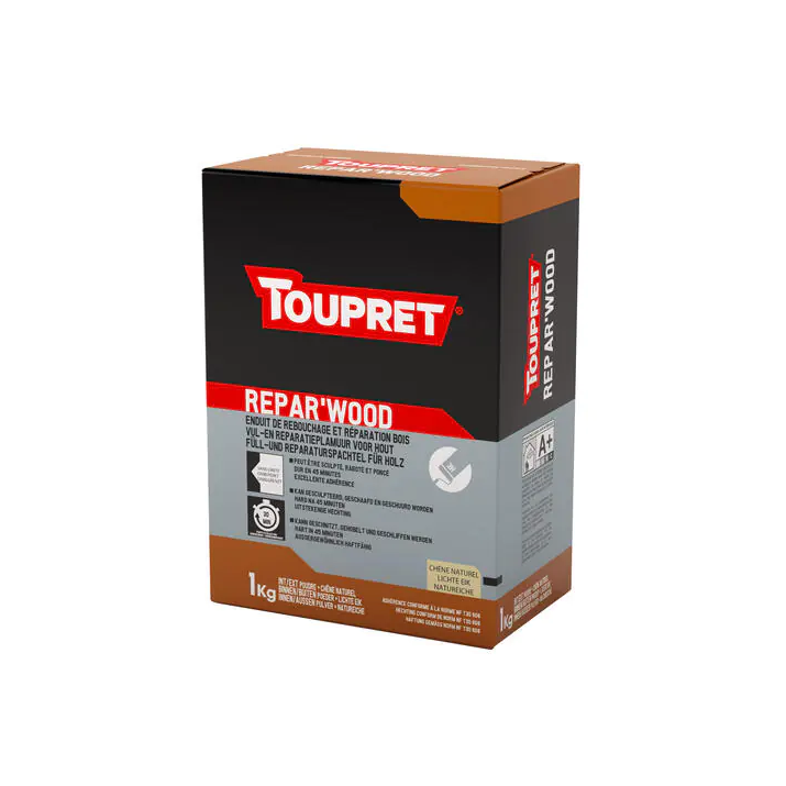 Enduit bois poudre Repar Wood Toupret 1kg