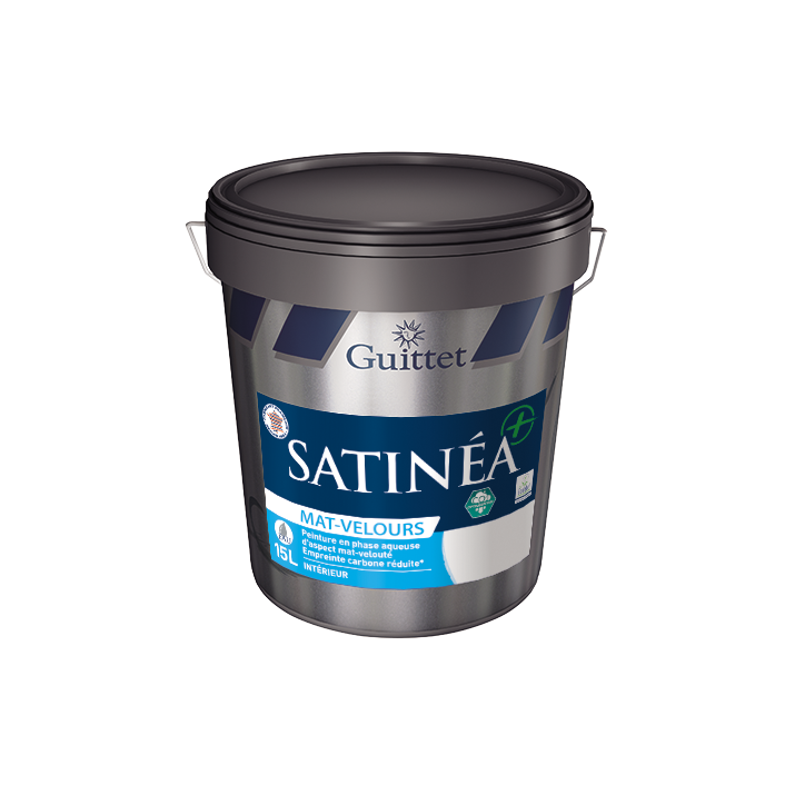 Guittet Satinea + Mat Velours Bas Carbone Décoration Murs - Intérieur
