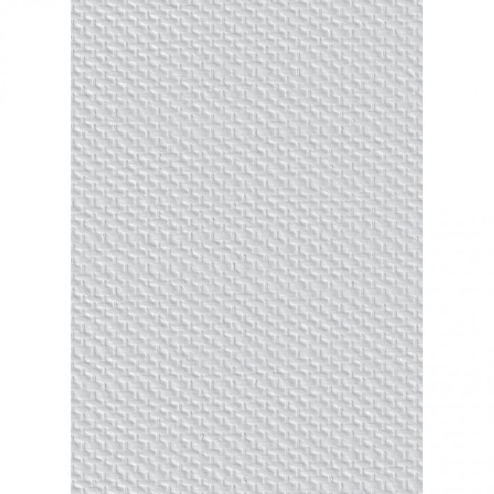 Toile de verre M20 prépeinte motif tresse 180g/m² - 50 m x 1 m