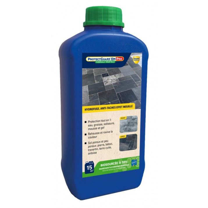 ProtectGuard EM Premium effet mouillé intense Hydrofuge Oléofuge Anti-tâches - Formule végétale