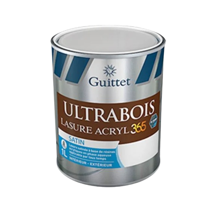 Guittet Ultrabois Lasure Acryl 365 Boiseries Intérieur Extérieur