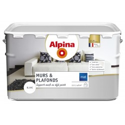 Alpina Peinture Acrylique Murs & Plafonds Blanc Mat