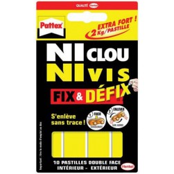 Pastilles de fixation double face x10
