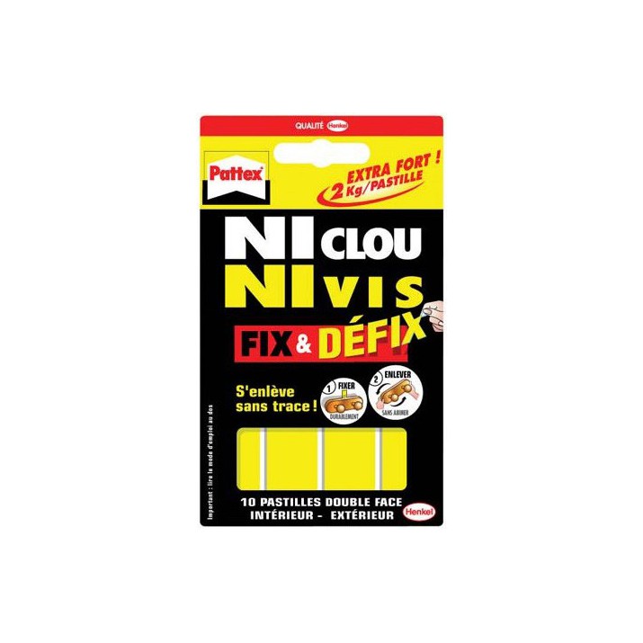 Pastilles de fixation double face x10