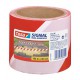Rubalise rouge et blanche 100m x 80mm