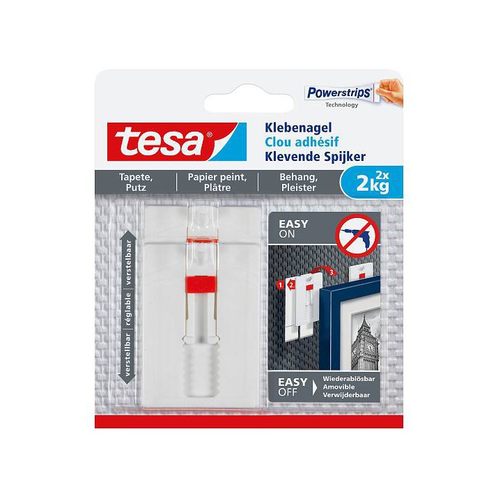 Clou adhésif ajustable pour papier peint et plâtre 2kg