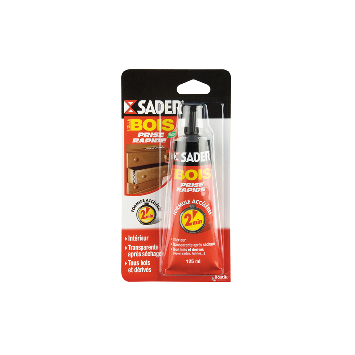 Colle bois prise rapide 125ml
