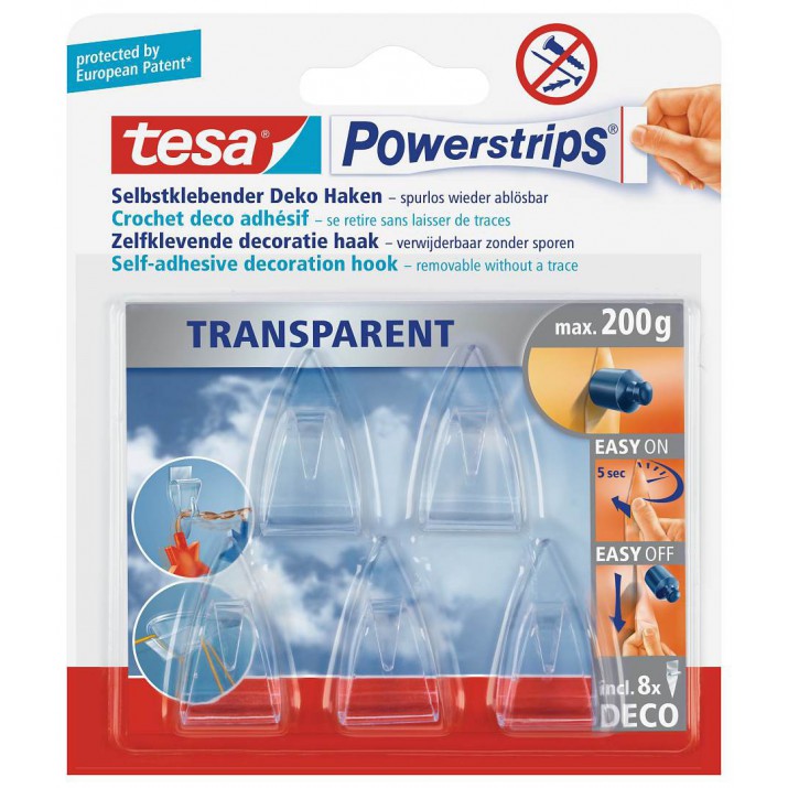 Crochets déco transparents max 200g