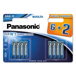 Piles LR03 AAA Evolta 6+2 gratuites