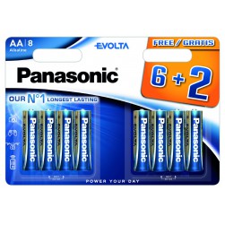 Piles LR06 AA Evolta 6+2 gratuites
