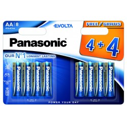 Piles LR06 AA Evolta 4+4 gratuites