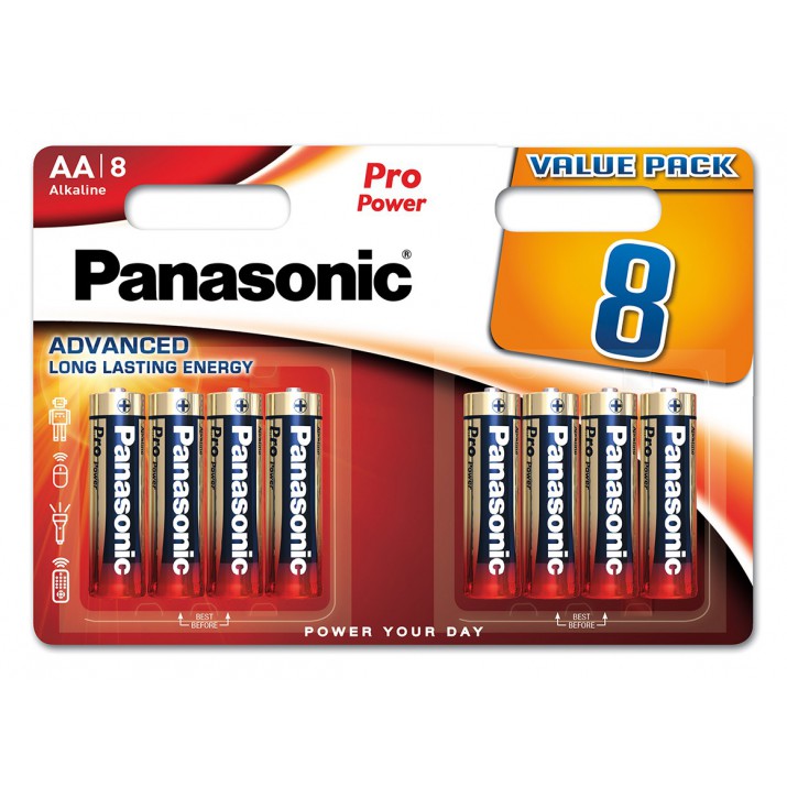 8 Piles LR06 AA Pro Power