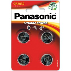 4 piles bouton CR2032