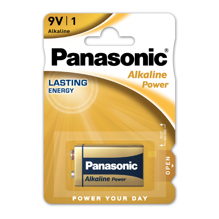 Pile 9V 6LR61 Alkaline Power