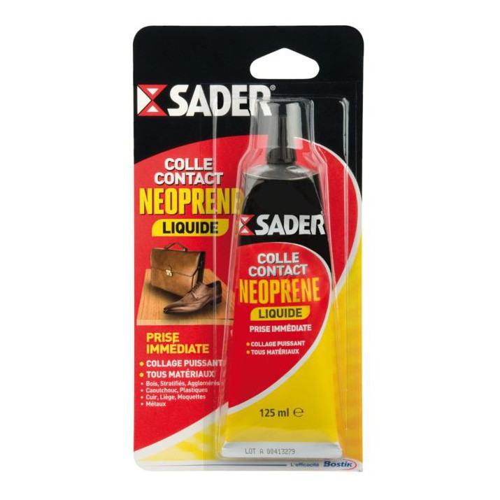 Colle néoprène contact Sader liquide 125ml