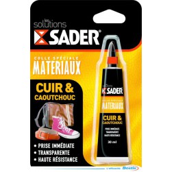 Colle cuir et caoutchouc 30ml