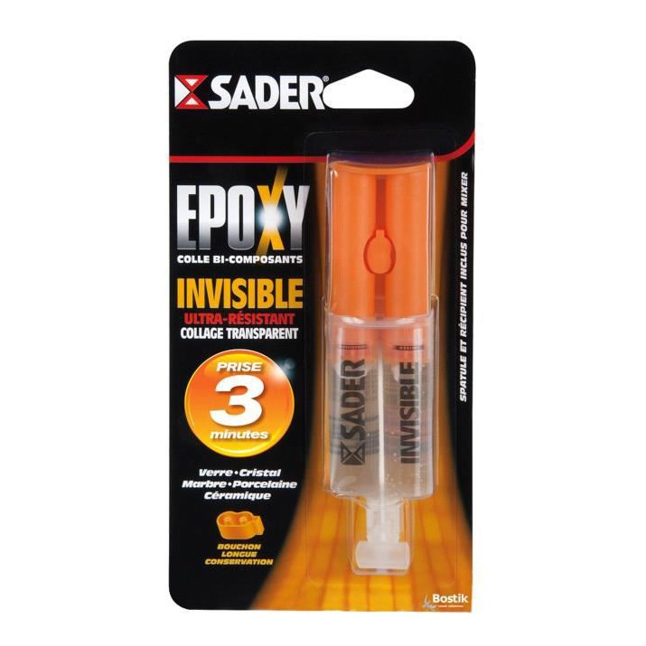 Colle Epoxy invisible 25ml Seringue