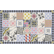 Tapis Vinyle Scretch Rose