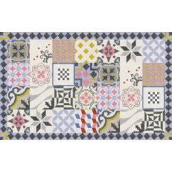 Tapis Vinyle Scretch Rose
