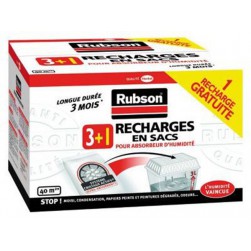 Rubson Recharges en sacs absorbeur d'humidité Classic 3+1 gratuit