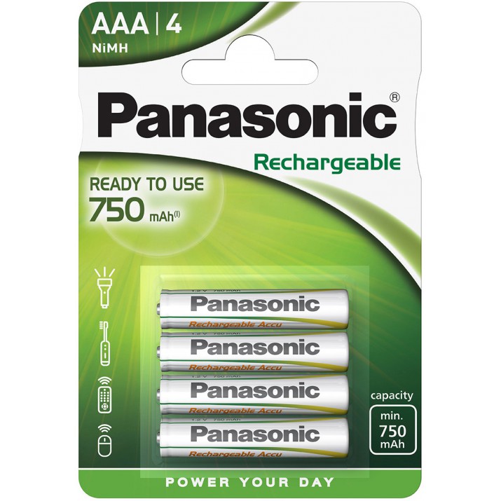 4 Piles rechargeables AAA LR03 HHR-4MVE
