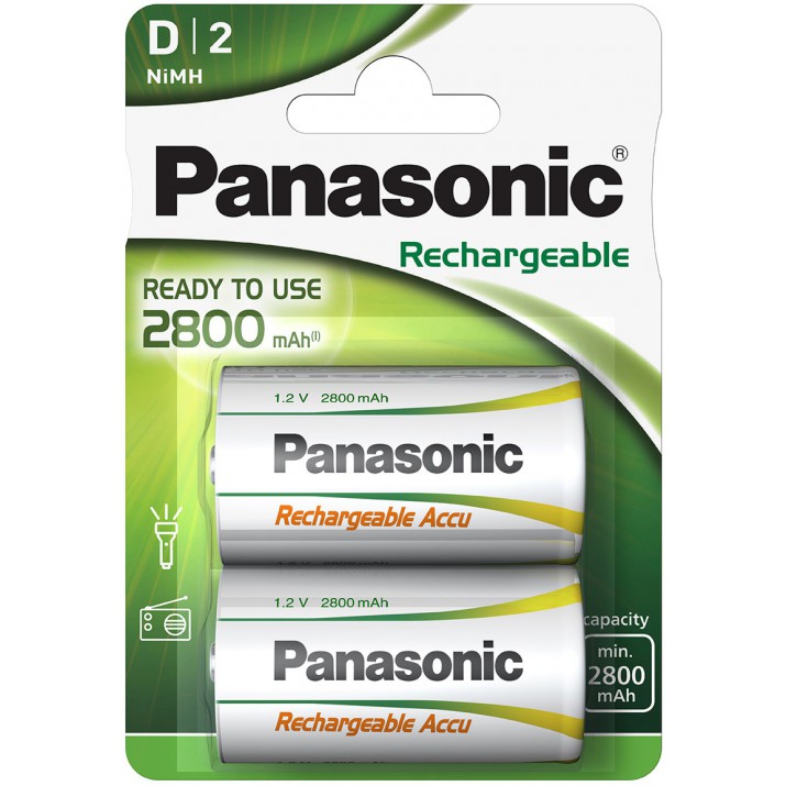 2 Piles rechargeables D LR20 HHR-1SRE