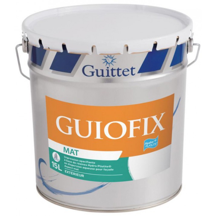Guittet Guiofix Peinture d'Impression Opacifiante Façade - Blanc - 15L