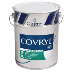 Guittet Covryl Mat siloxané Peinture Murs et Plafonds Très Couvrante - Blanc