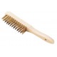 Brosse à manche fil rond 4 rangs