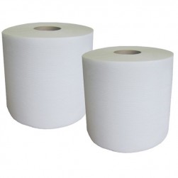 Bobine essuyage blanche 500 feuilles Lot de 2