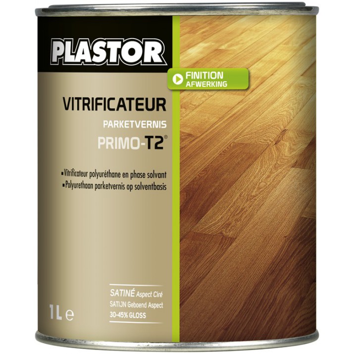 Plastor Vitrificateur polyuréthane Primo -T2- Satiné Aspect Ciré