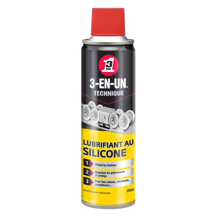 3-en-un Lubrifiant au silicone 250ml