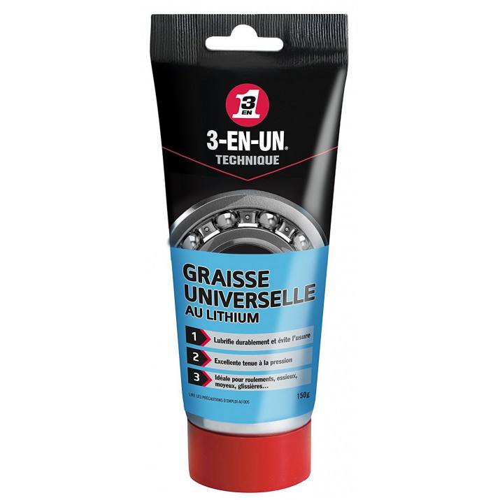3-en-un Graisse universelle au lithium 150g