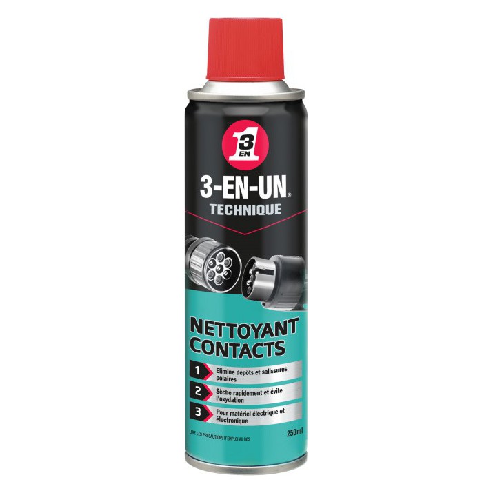 3-en-un Nettoyant contacts 250ml