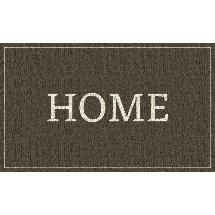 Tapis Intérieur Anti Dérapant et Absorbant Home Brun 45x75cm