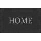Tapis Intérieur Anti Dérapant et Absorbant Home Gris 45x75cm
