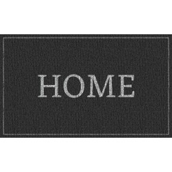Tapis Intérieur Anti Dérapant et Absorbant Home Gris 45x75cm