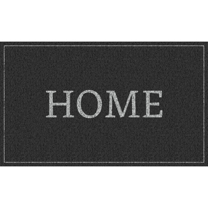 Tapis Intérieur Anti Dérapant et Absorbant Home Gris 45x75cm