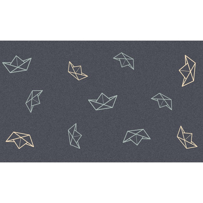 Tapis Intérieur Anti Dérapant et Absorbant Origami 45x75cm