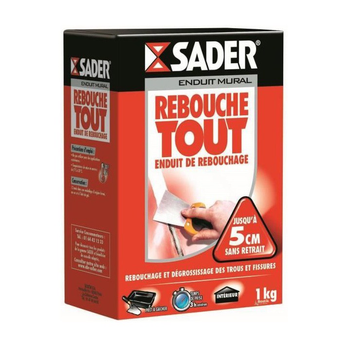 Enduit Rebouche Tout Sader 1kg