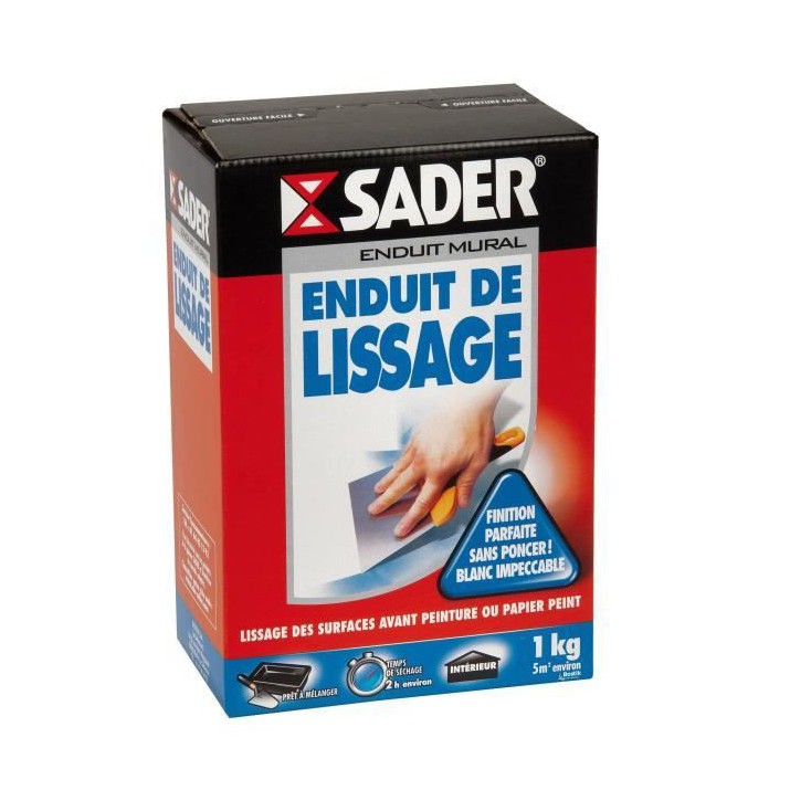 Enduit de lissage Sader 1kg