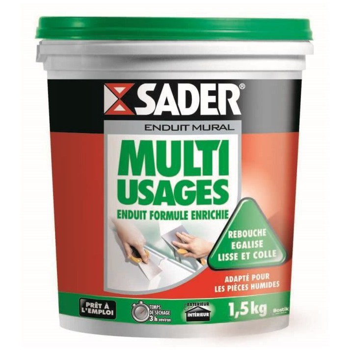 Enduit mural multi-usages Sader 1,5kg