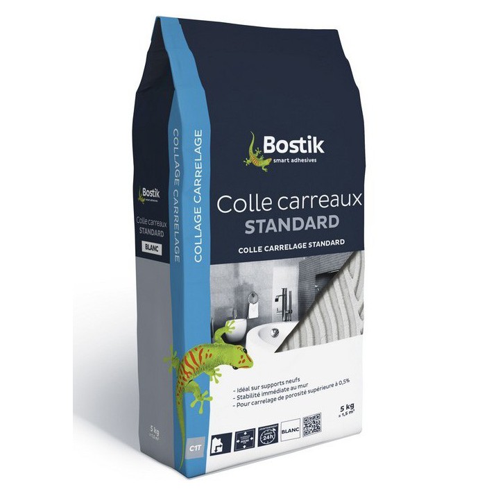 Bostik Colle carrelage carreaux standards 5kg